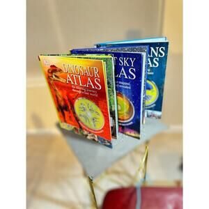 DK Interactive Atlas Books – Dinosaurs, Oceans, Night Sky (Set of 3 w/ CDs)